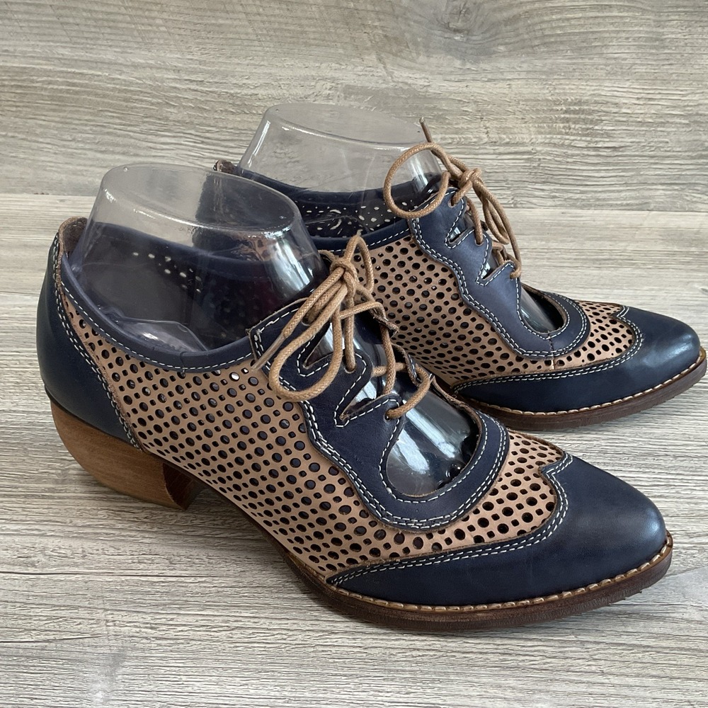 L'Artiste Spring Step Gabriel- Blum Heeled Career Oxfords Womens Size 38 US 7